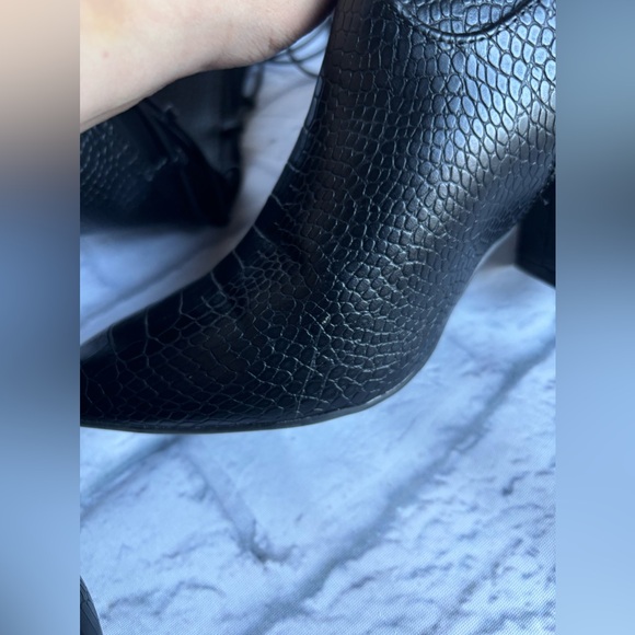 Journee Collection Women's Valorie Wide Calf Boots Croc - Picture 7 of 9